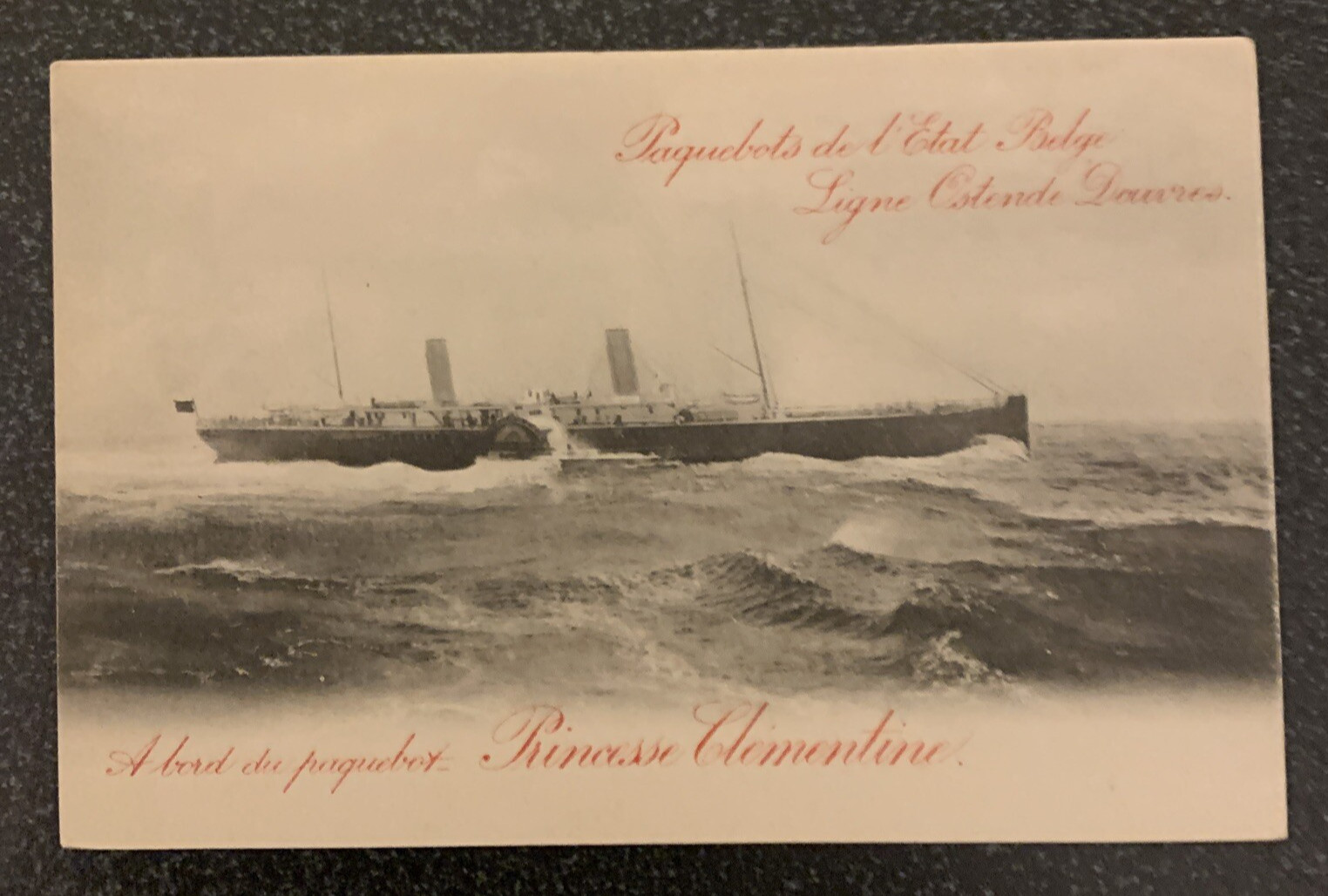 Belgium PAQUEBOT SHIPS 1900s Vintage Postcards x 9 Excellent Condition