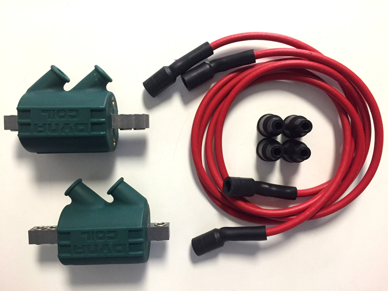 Dynatek Dyna Ignition Coils 3 ohm Dual Output DC1-1 Red 7mm Wires DW-300