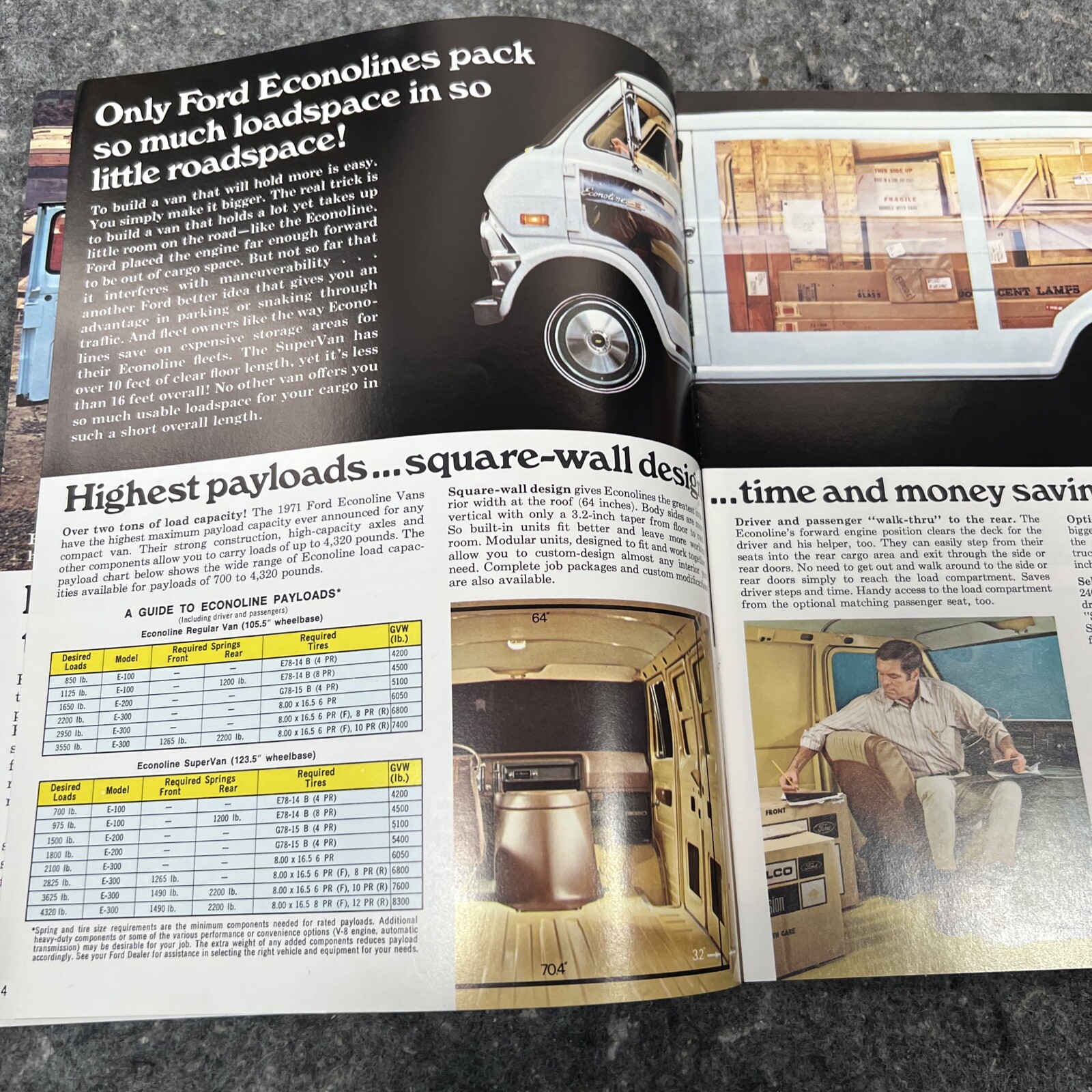 1971 Ford EconoLine Vans Sales Brochure