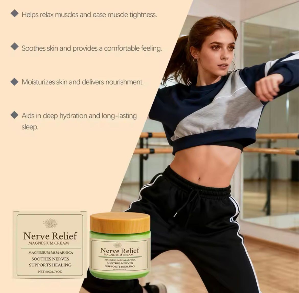 Total Relief Magnesium Cream, Nerve Relief Magnesium Cream