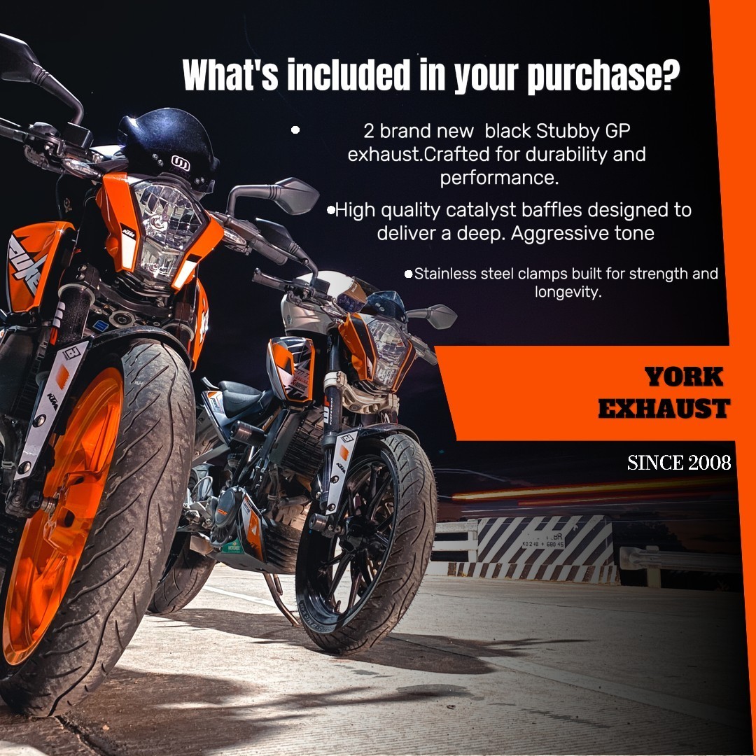 2PCS Shorty GP Exhaust Slip On For Indian Scout Sixty Rogue Bobber 2015-2025