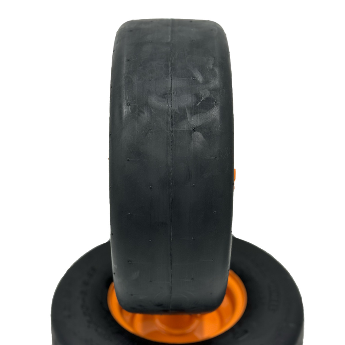 SET of 2 - 13x5.00-6 Smooth Flat Free Lawn Mower Wheel Assembly