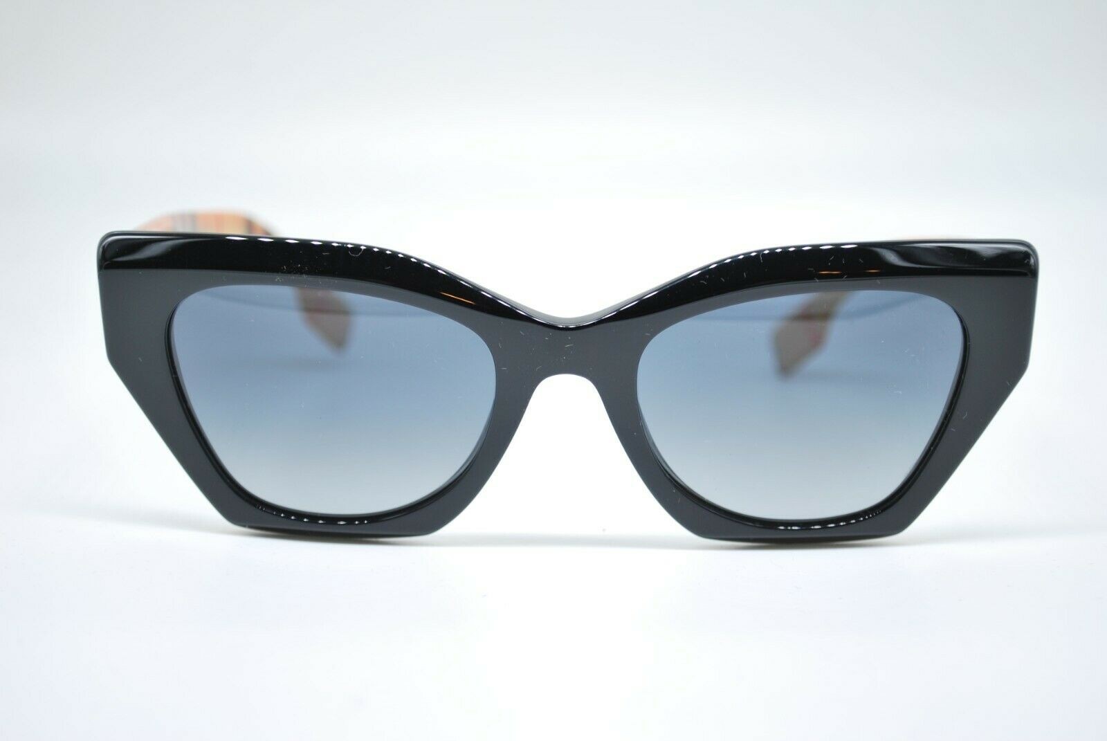 NEW BURBERRY B 4299 3757/T3 BLACK GREY POLARIZED AUTHENTIC SUNGLASSES 52-20