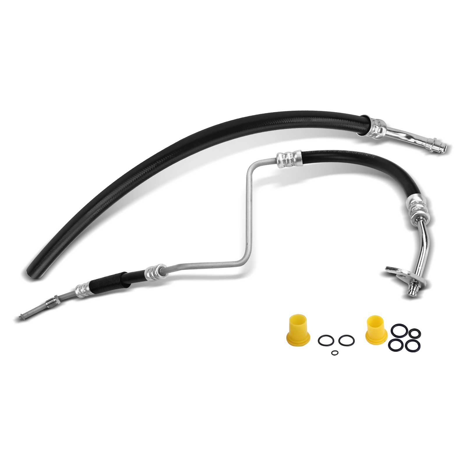 2x Power Steering Pressure & Return Line Hose Assy for Hummer H3 2006-2010 H3T