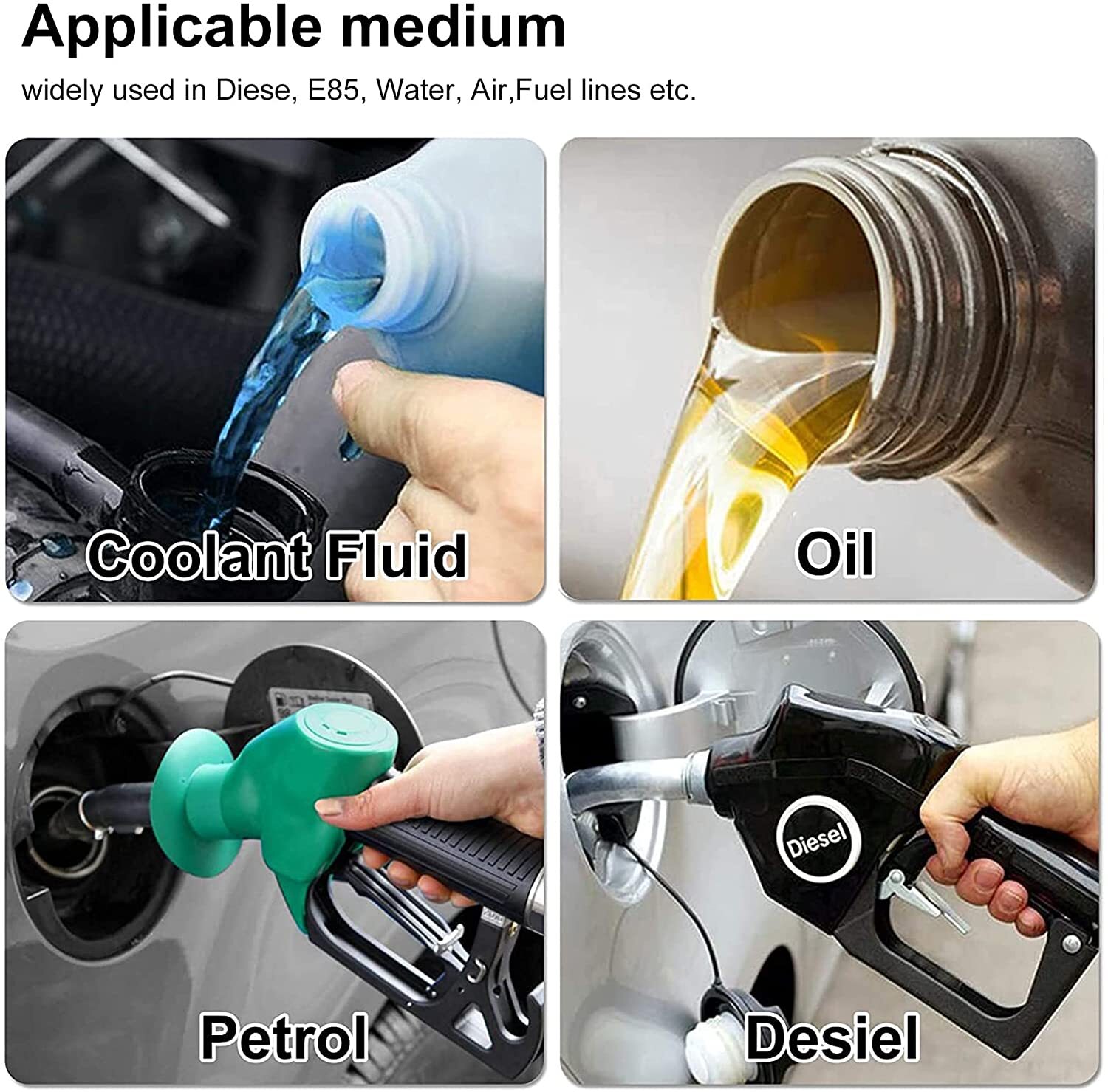 LokoCar Male 10AN Weld On Bung Fittings Adapter Kit AN10 Sealing Aluminum 2Pcs