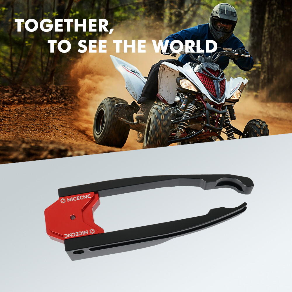 NiceCNC Swing Arm Chain Guide Slider Guard For Yamaha Raptor 700 YFM 700R Red
