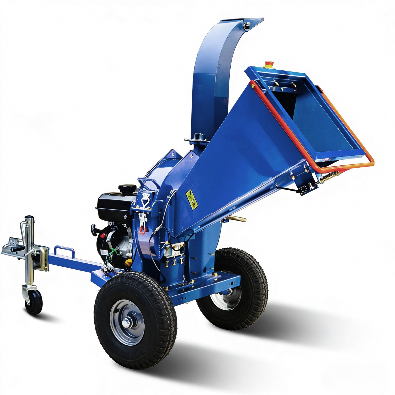 5" 15HP 420cc GAS Powered DISC Wood Chipper Shredder Mulcher EPA Towable 3-Wheel