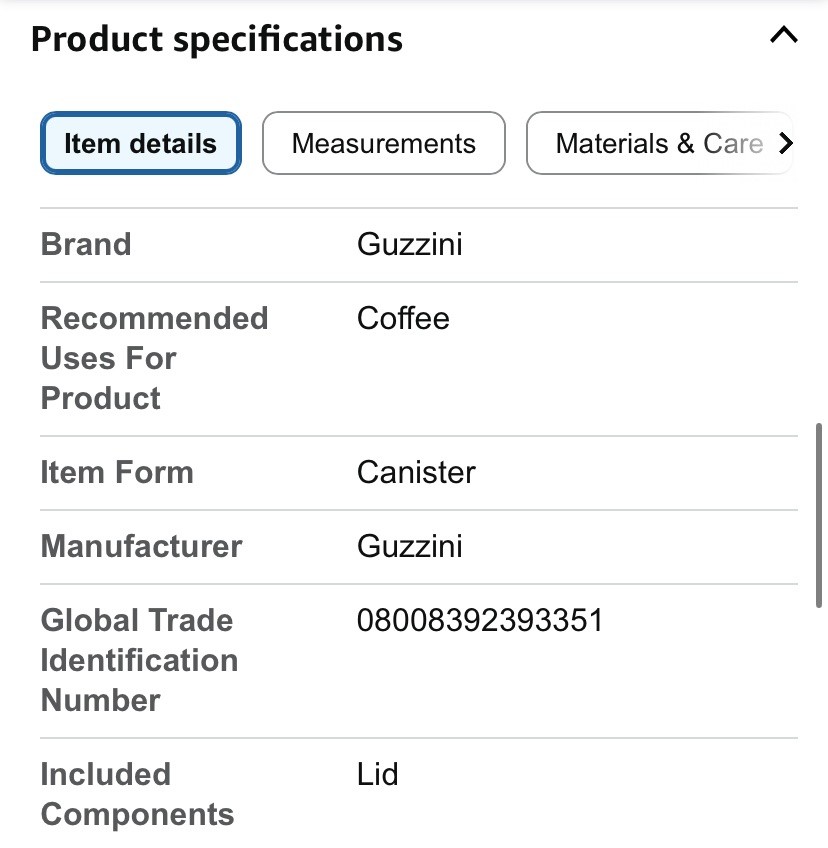 Coffee Container Made In Italy Guzzini