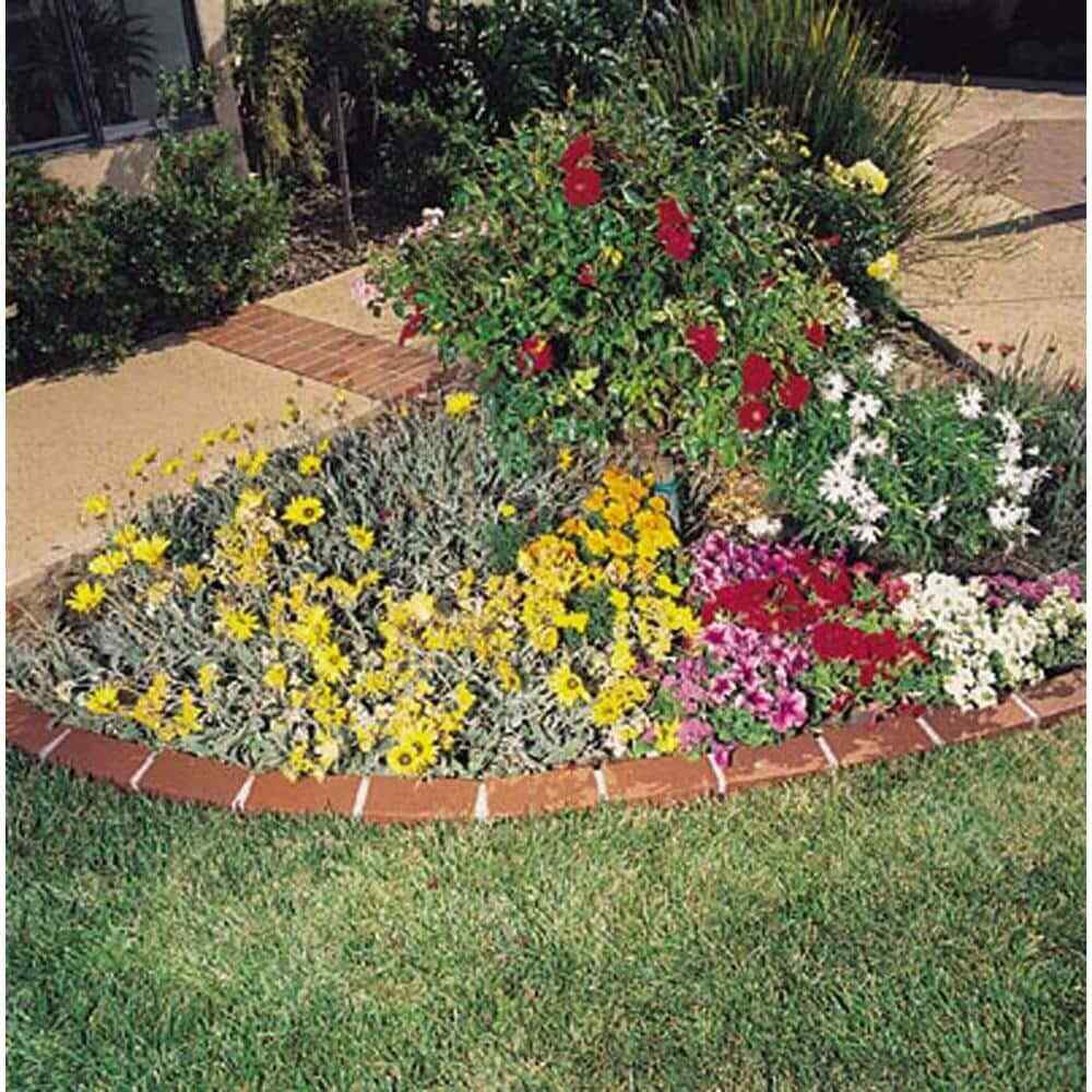 25 ft. Decorative Plastic Brick Edging Kit Garden Pathway Lawn Tree Edge Border