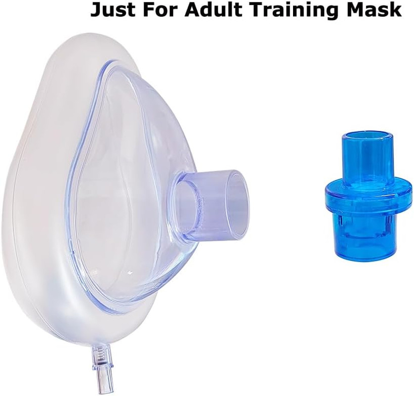 Pack of 100Pcs CPR Rescue Mask Training Valves CPR One Way Valve for Training Ma