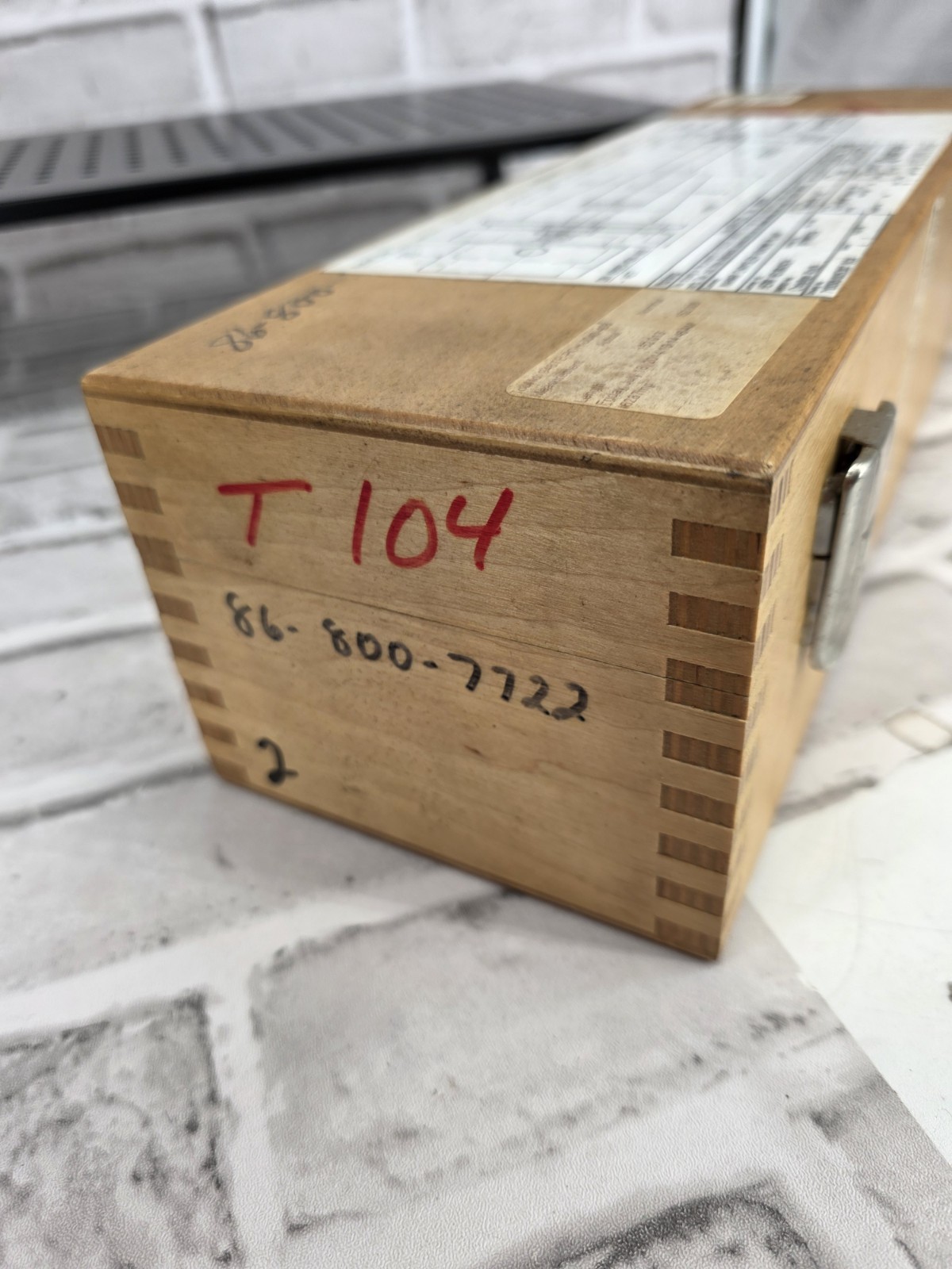 Kyocera Tool Holder Wood Storage Case – EMPTY – Hollow Interior –Made in Germany