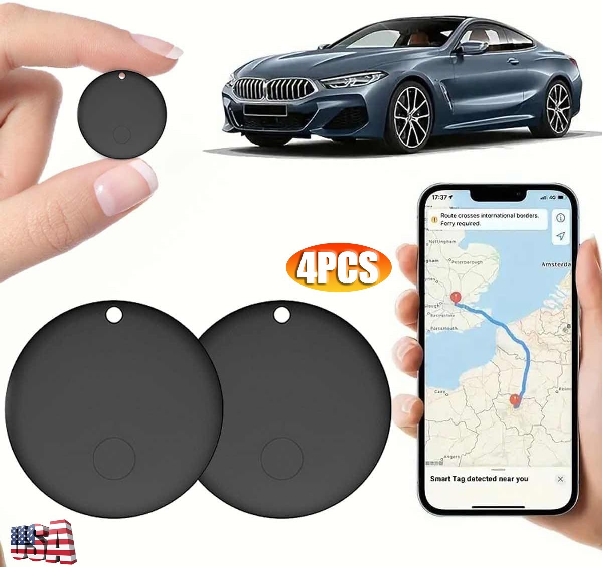 GPS Tracker for Vehicles Car Tracking Device Mini Hidden Support iPhone /Android