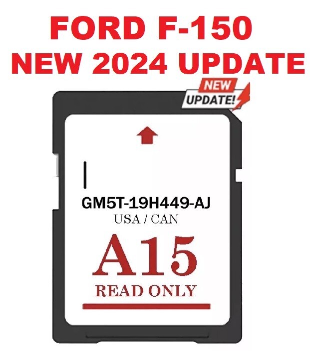Ford F-150 2024 GPS UPDATE A15 Sync2 SD Card Navigation 2024 US/CAN MAP