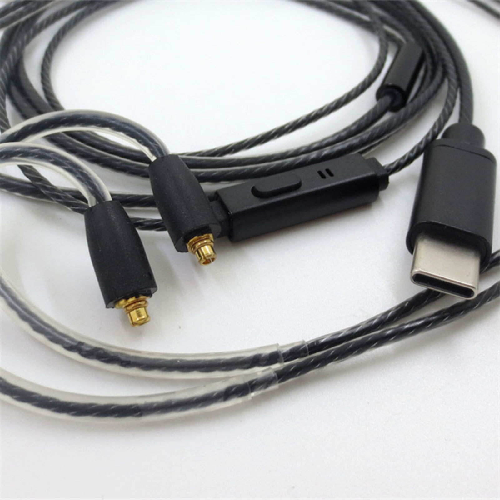 Headphone Extension Cable MMCX USB Type-C Audio Cord for Shure SE215 SE315 SE535