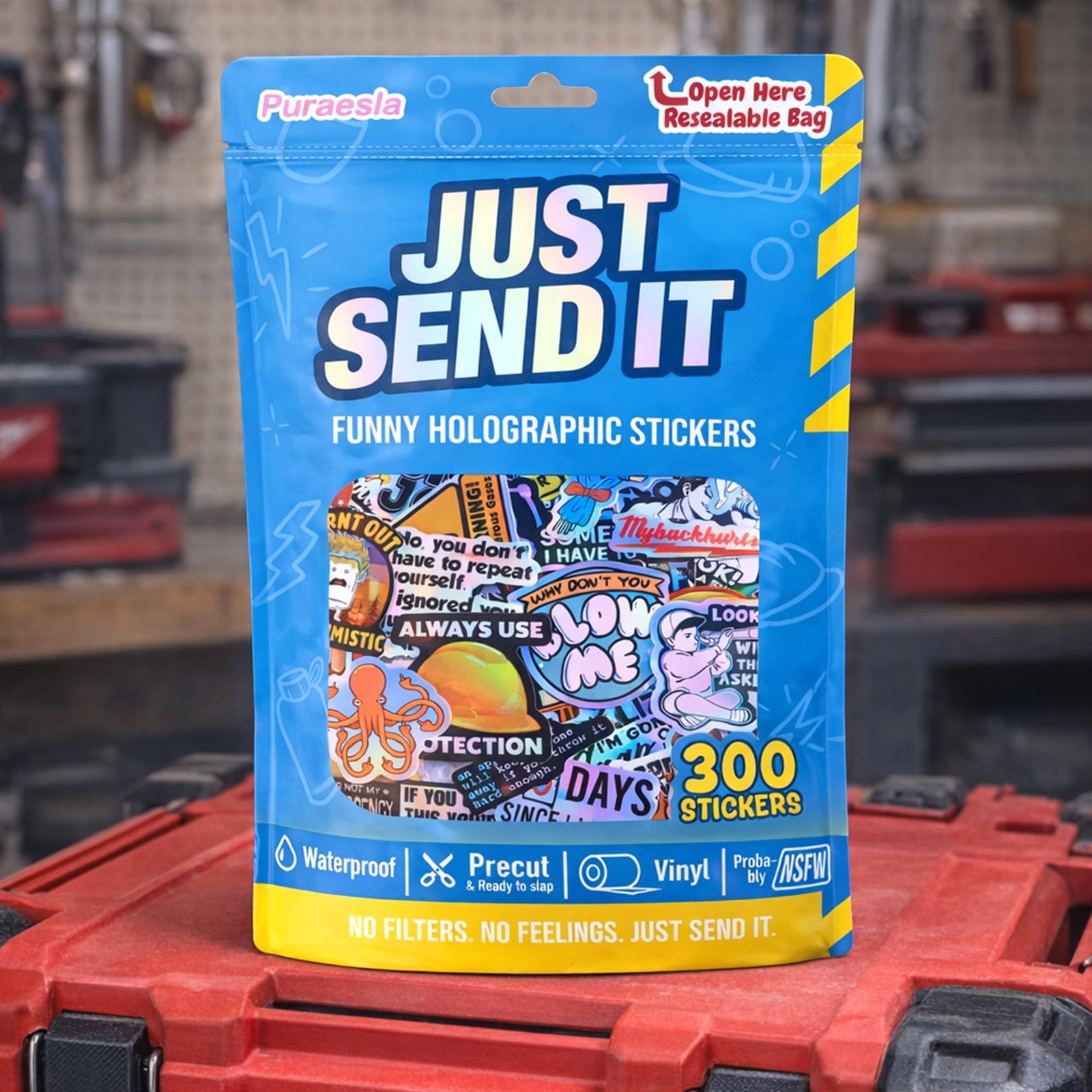 Just Send it Hard Hat for Adults (Dirty) by Puraelsa - 300 300 Holographic