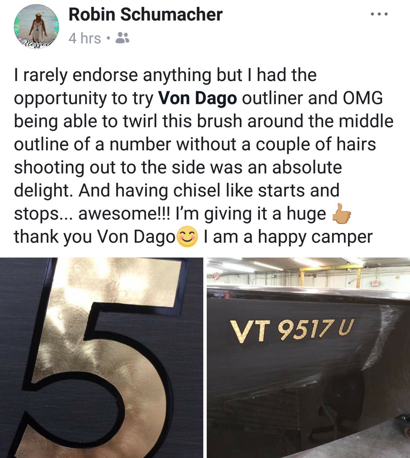 PROFESSIONAL "Pro Series" Lettering & Outlining 6 Brush Set - by VON DAGO