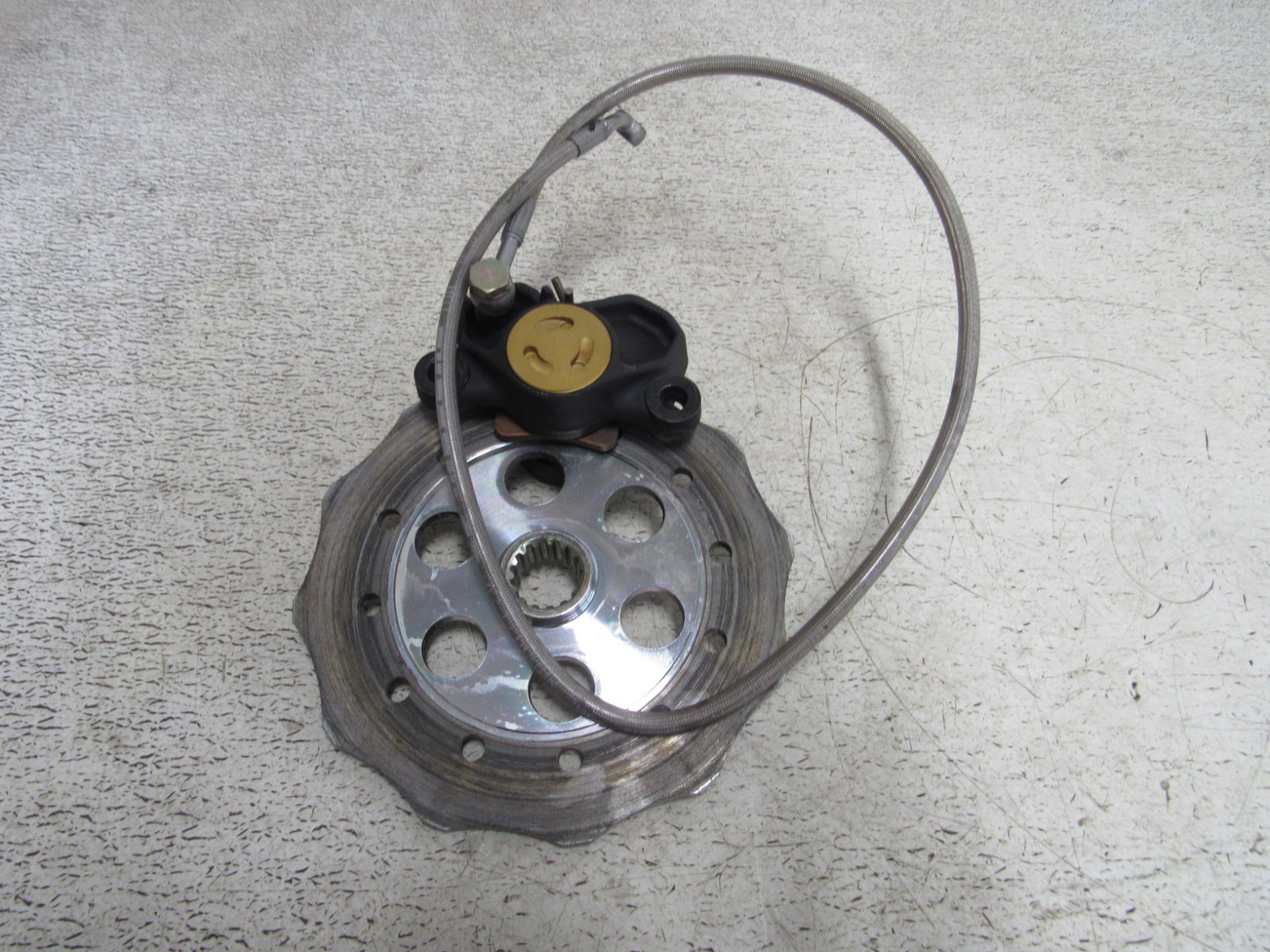 21 POLARIS RMK PRO 850 AXYS KHAOS BRAKE CALIPER LINE PADS ROTOR STOCK  OEM #0097