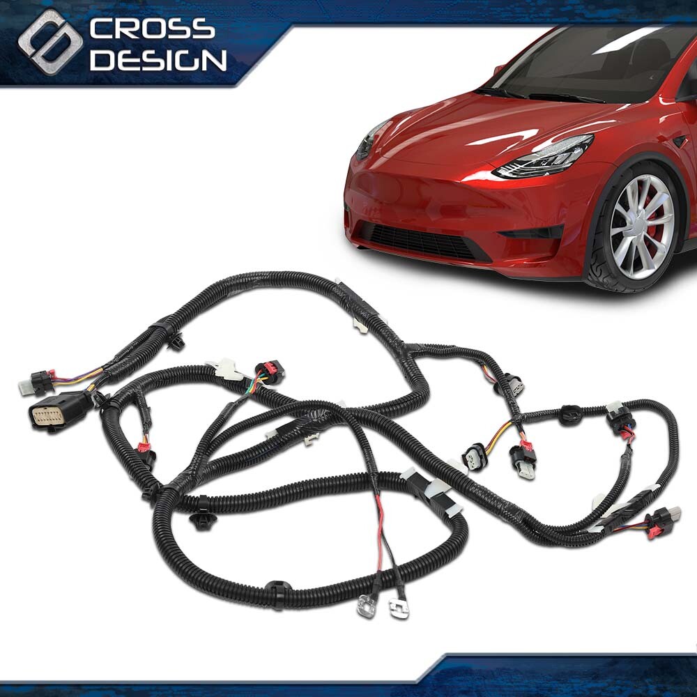 Front Bumper Park Assist Sensor Wiring Harness Fit For 2021-22 Tesla Model 3 Y