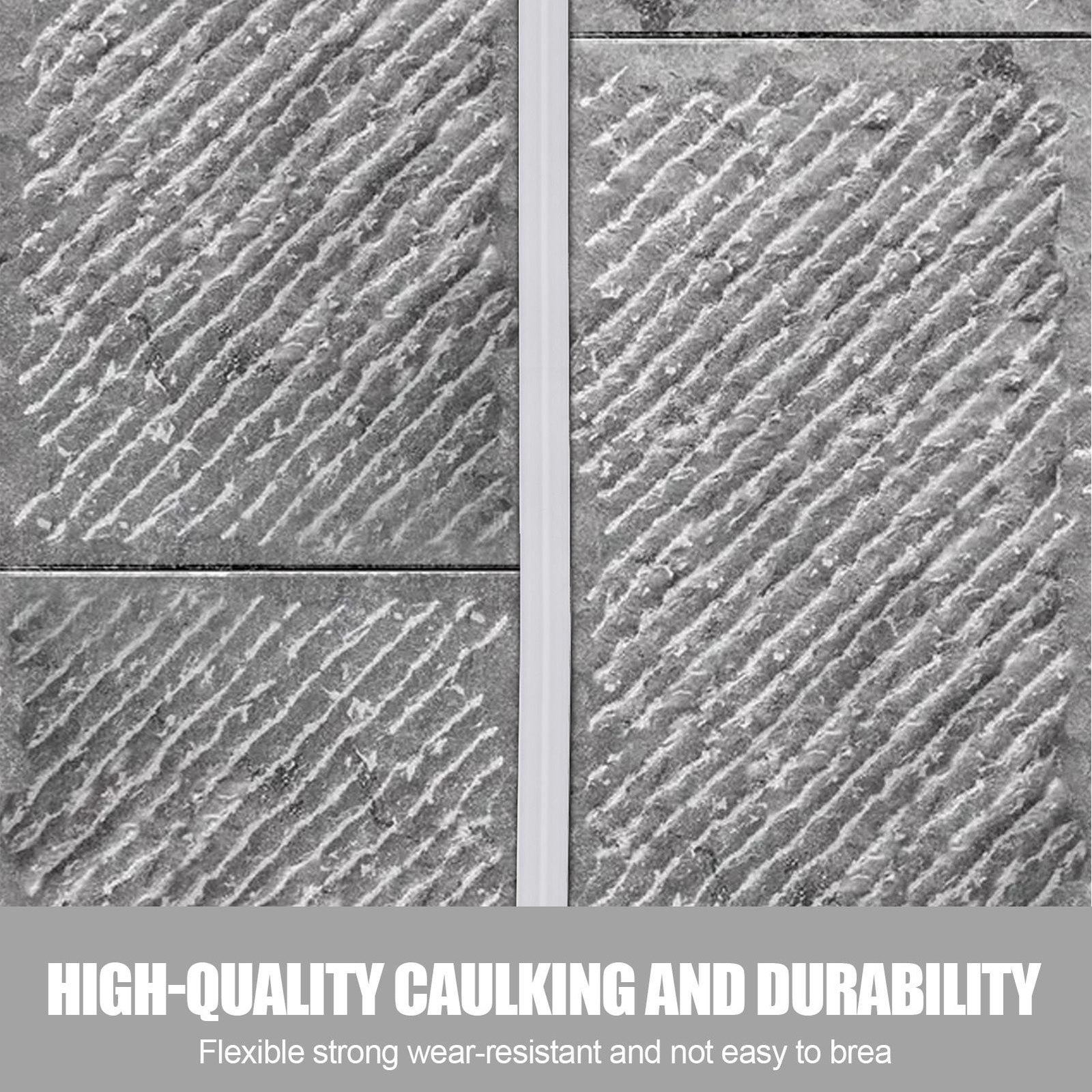 50ft Concrete Expansion Joint Filler Flexible EPDM Strip For 1'' Wide Cracks