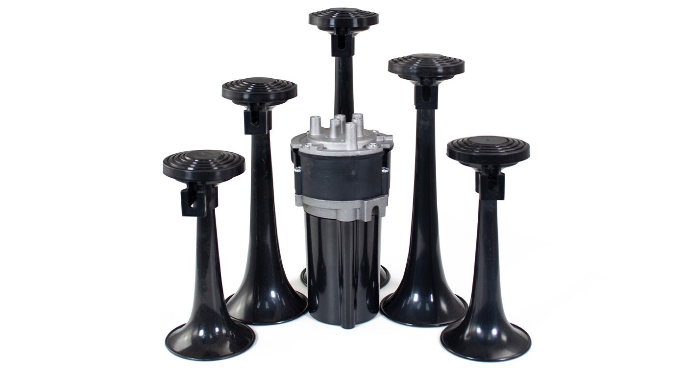 HornBlasters 'La Cucaracha' Musical Air Horn - 12V Festive Electric Air Horn Kit