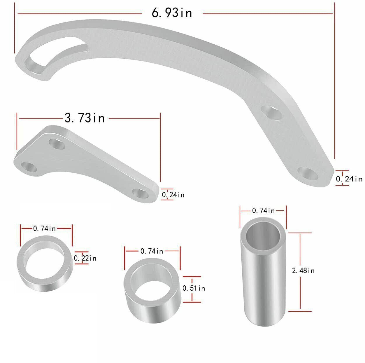 SBC Power Steering Pump Bracket 551522 For Chevy GM Small Block Long Water Pump