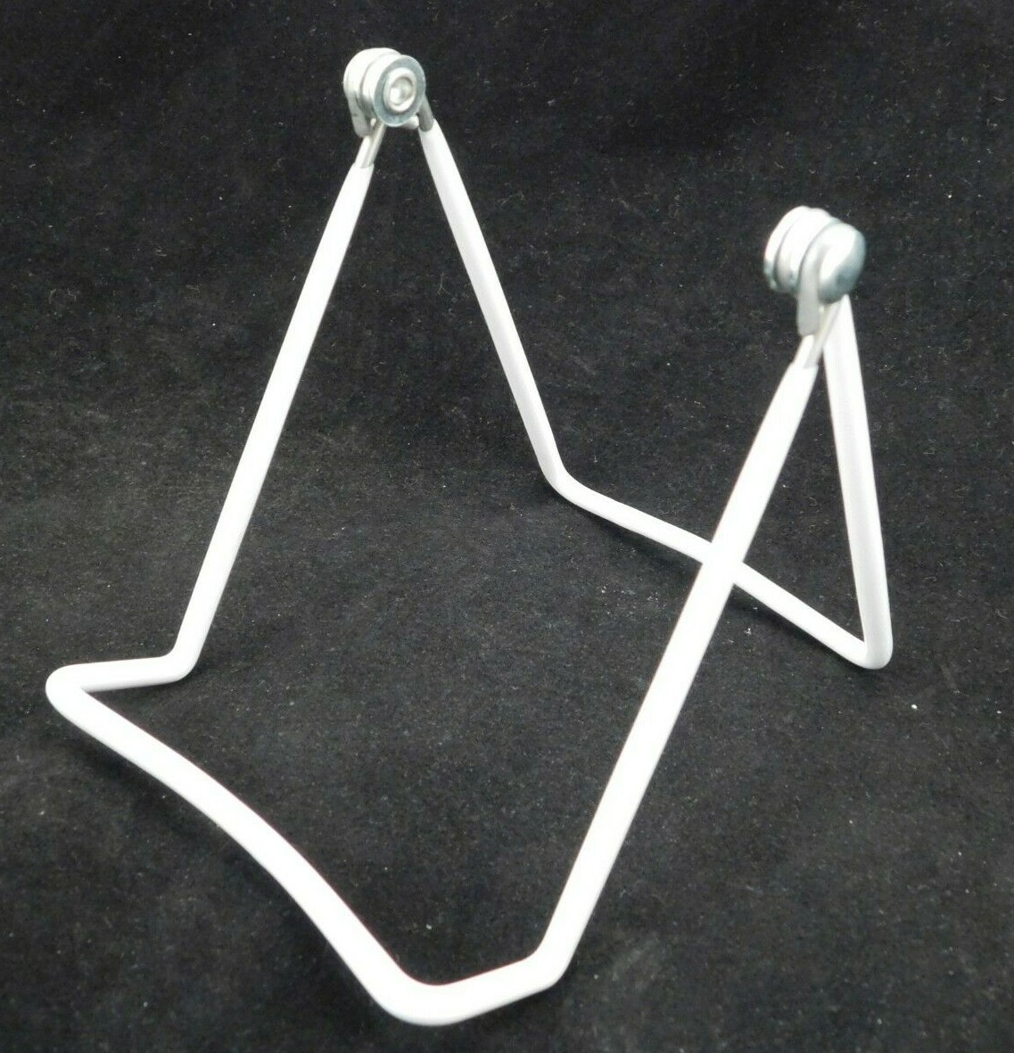 Easel Display Stand Adjustable White Vinyl Coated Medium Size