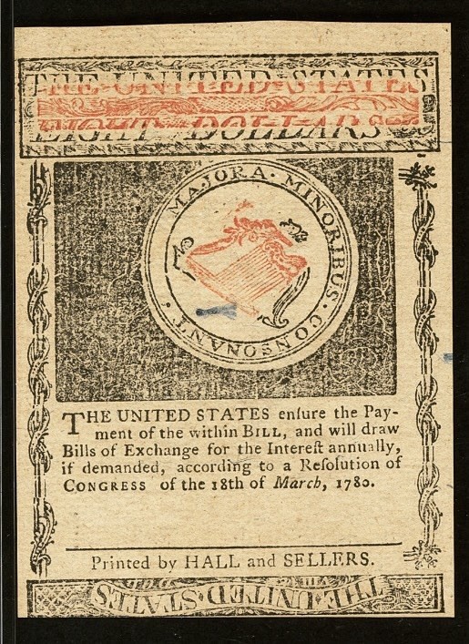 PMG 64. 1780 RHODE ISLAND Colonial Currency American Revolution Bank Note RI-288