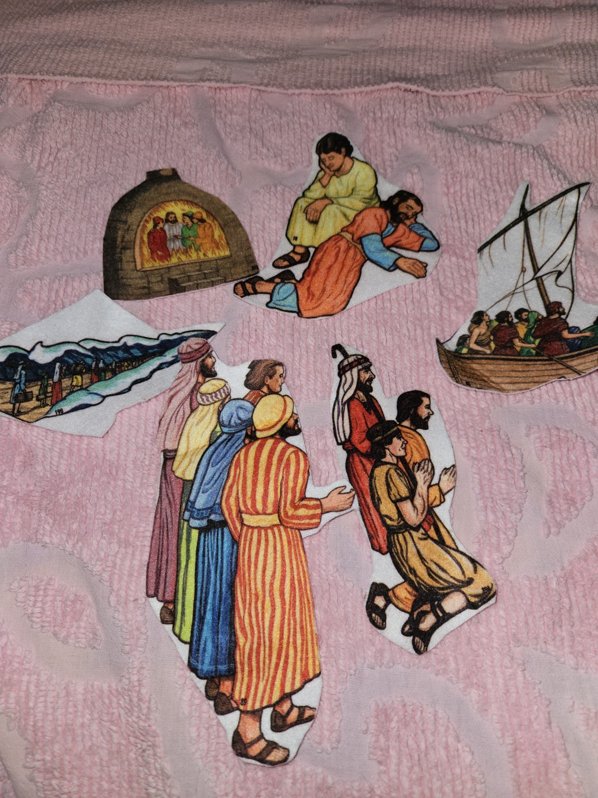 Huge Lot Of 58 Betty Lukens Vintage Bible Stories Felt Lot Characters Animals