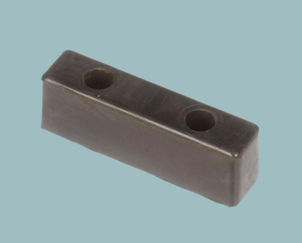 2 PACK Rubber Loading Dock Bumpers 2-1/2 H x 2 W x 8" L Rectangular Black NEW