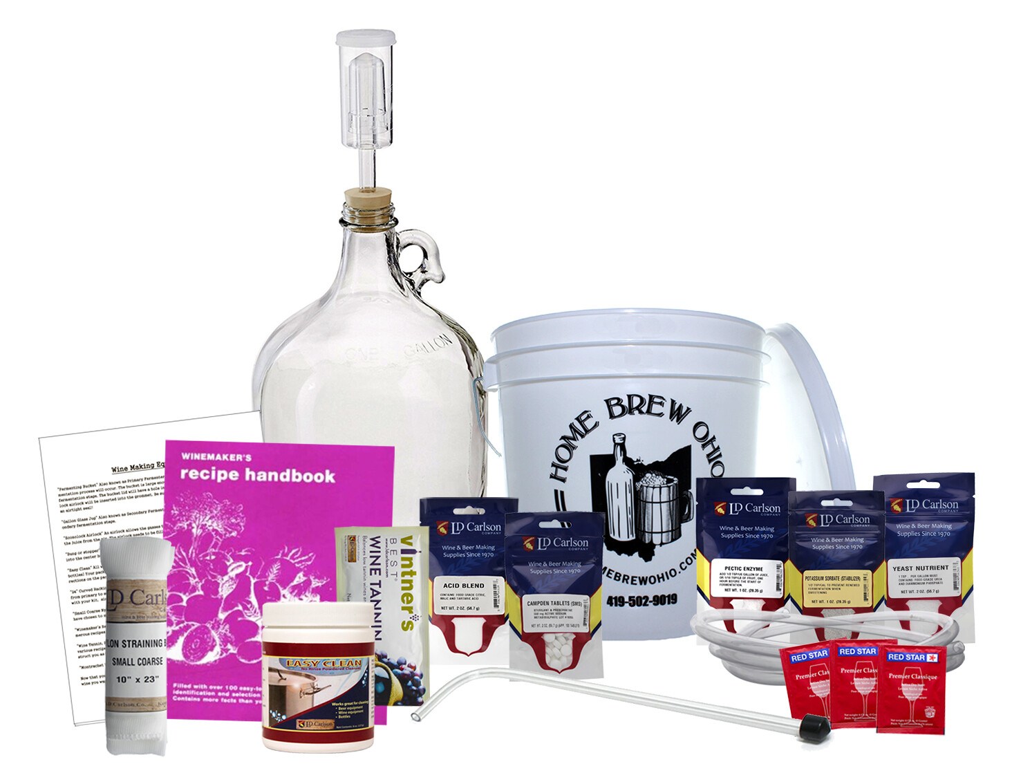 1 Gallon Making Wine from Fruit Equipment Kit