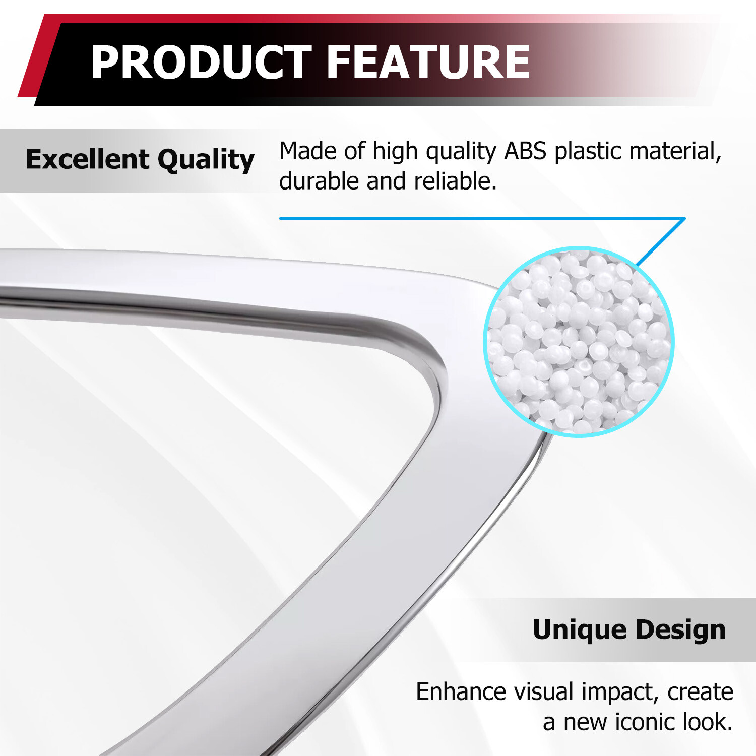 New Headlight Bezels Trims Chrome For Freightliner M2 Business Class 2002-2018