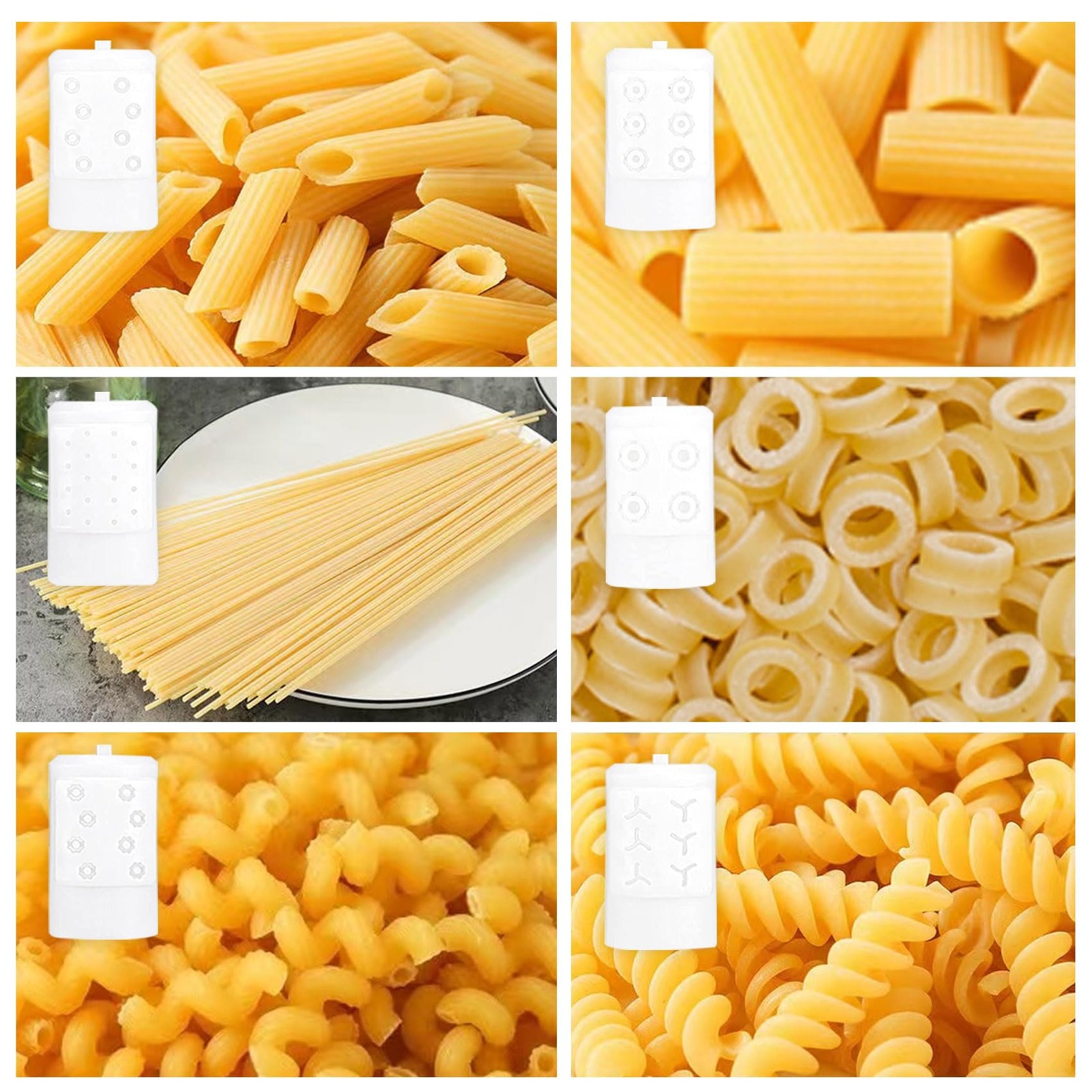 Pasta Maker Attachment for Kitchen aid Stand Mixers with 6 Interchangeable Di...