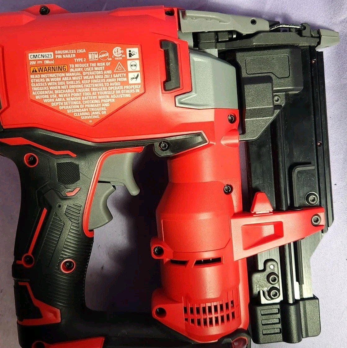 Craftsman V20 CMCN623B 23GA Cordless Pin Nailer Bare Tool Open Box