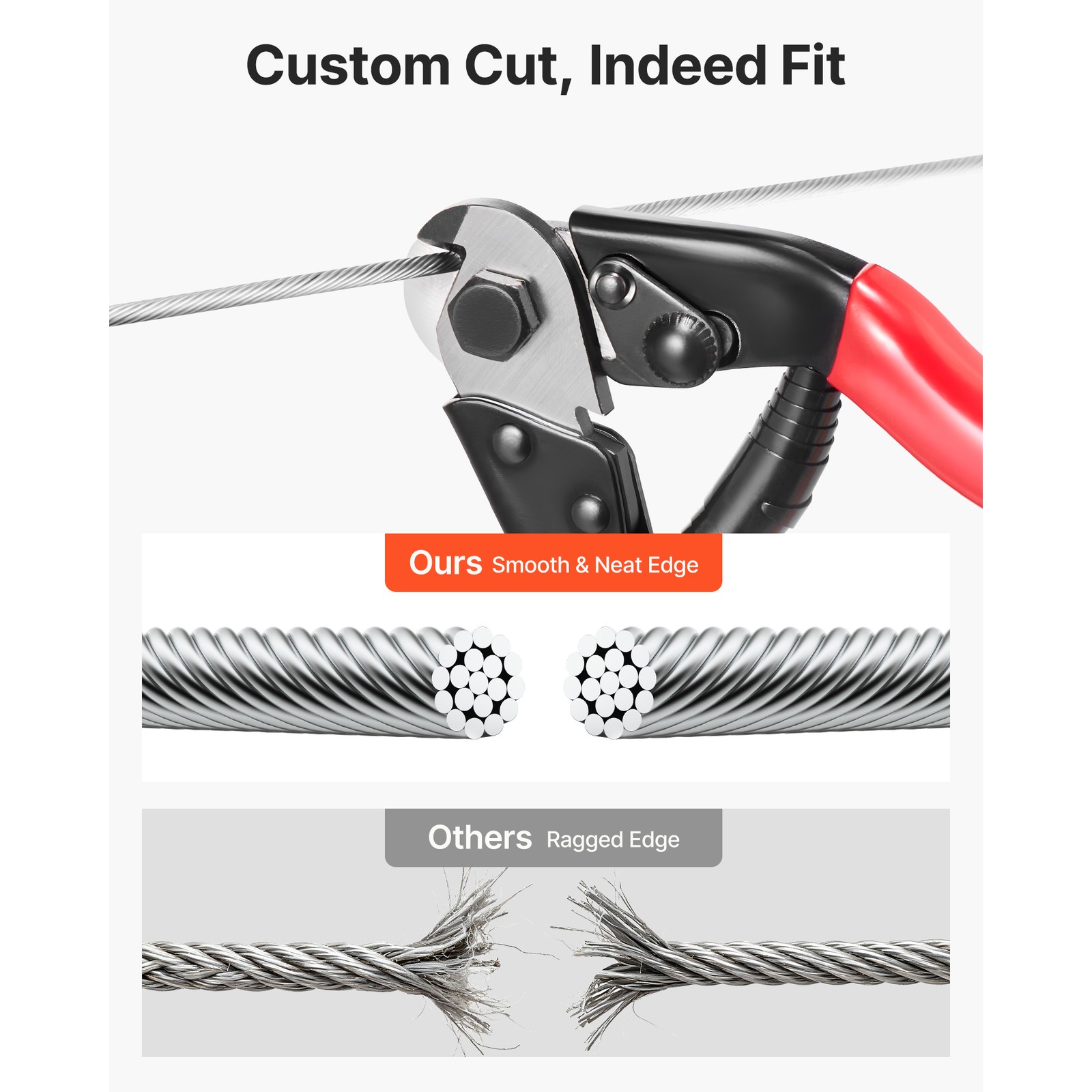 Uimoso 316 Stainless Steel 1/8 in Wire Rope, 1x19 Strand, 500 ft for Railing