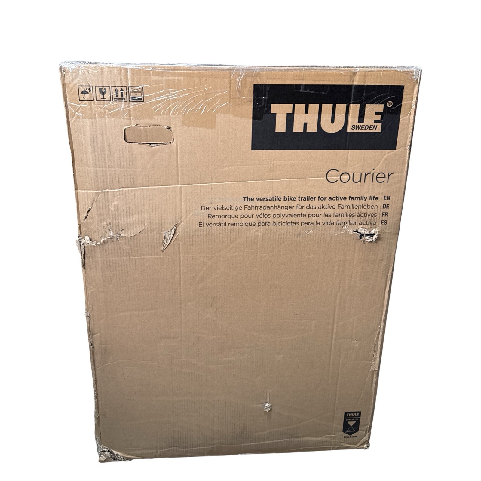 Thule Courier Convertible Bike Trailer & Stroller, Agean Blue-Black