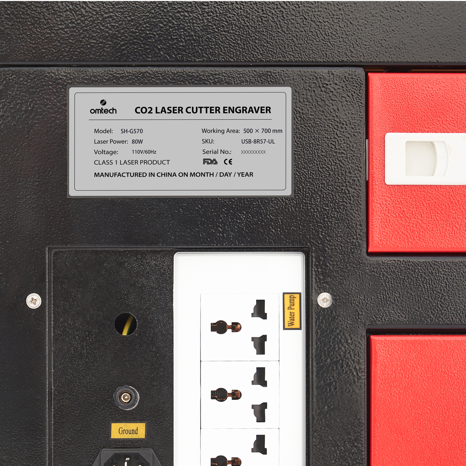 OMTech 80W CO2 Laser Cutting Engraving Machine CO2 Laser Engraver with 28x20 Bed