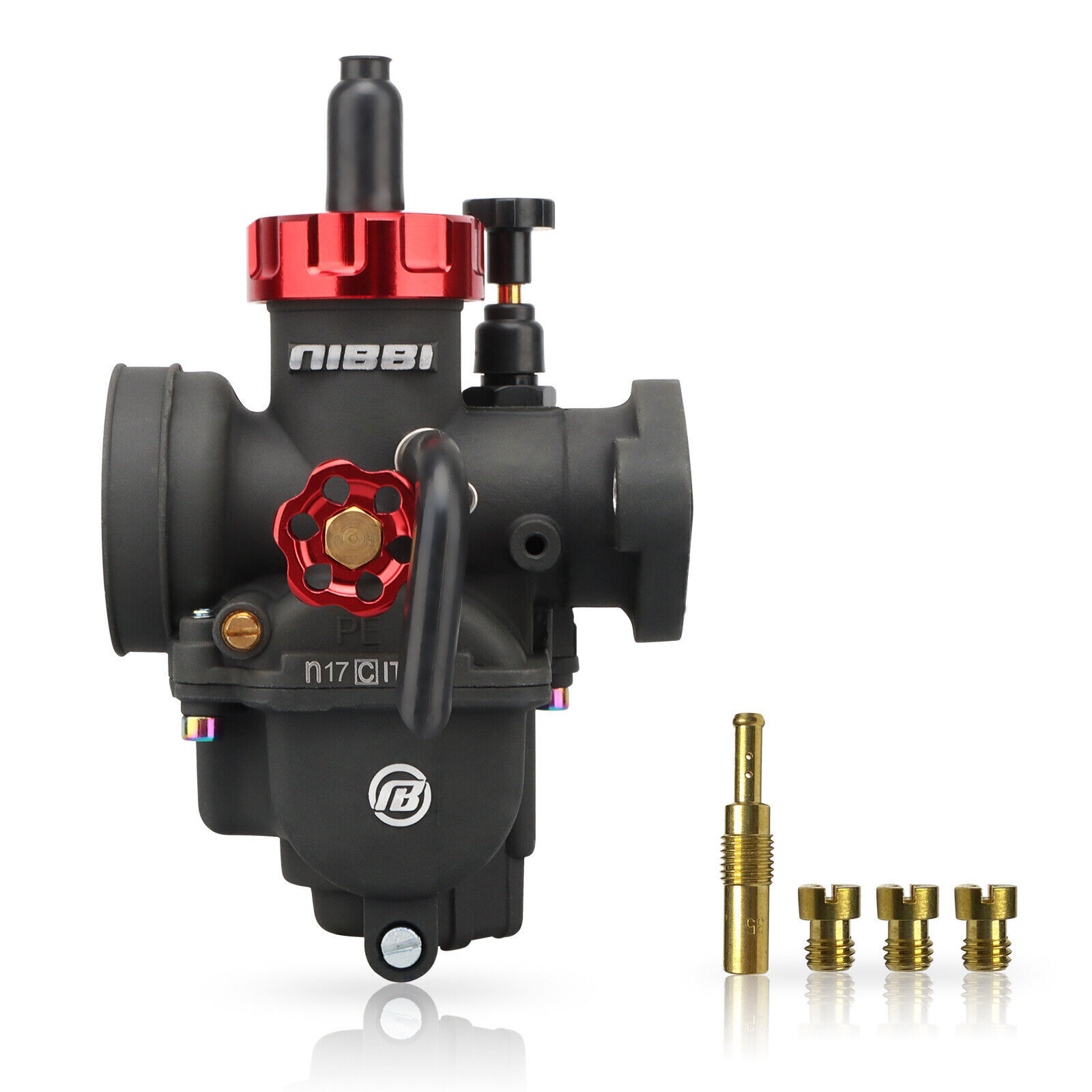 NIBBI PE17mm Flange Racing Carburetor Fits Honda XR75 XR80 XR80R CRF80F EZ90 Cub