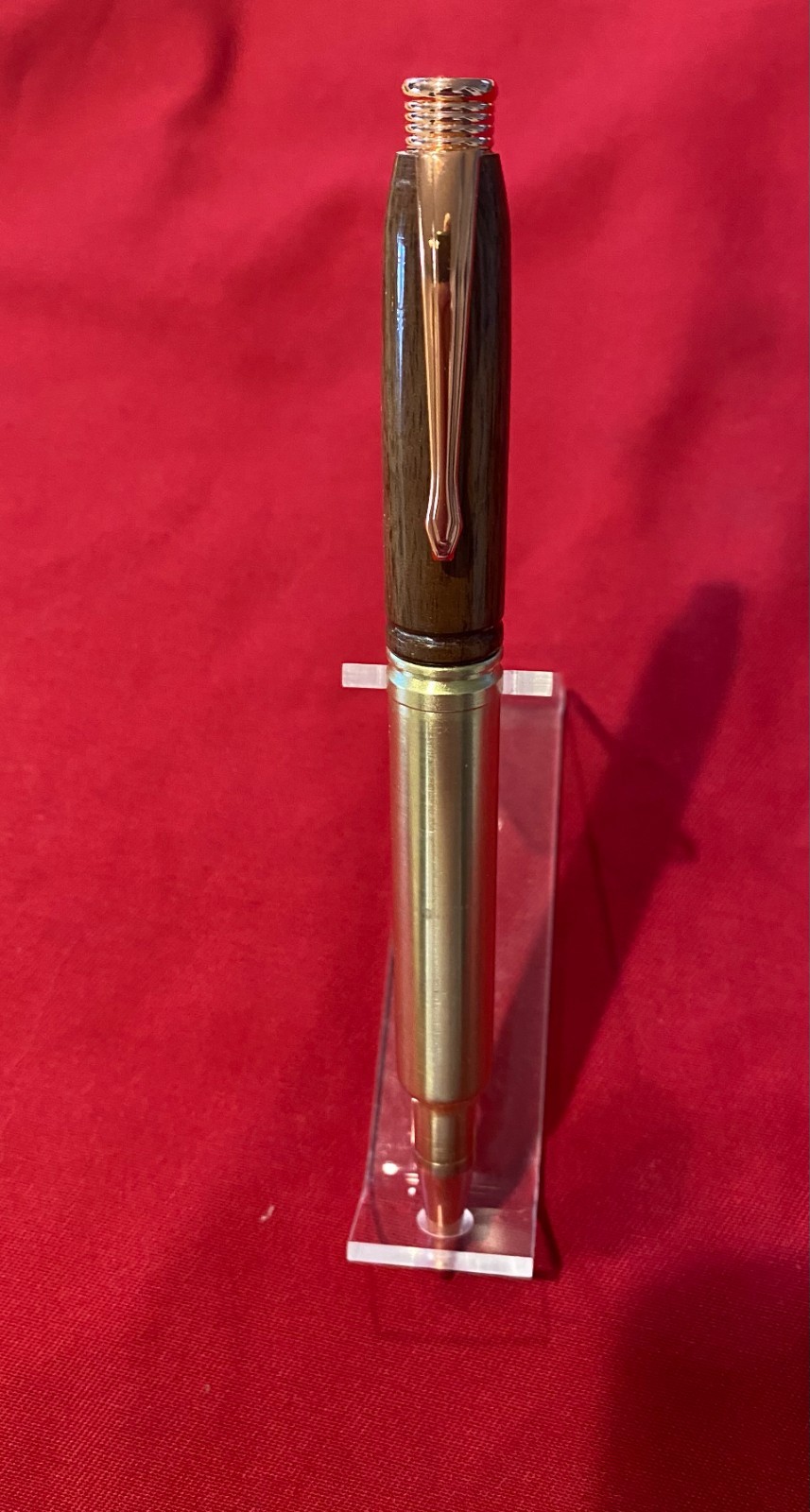 Hand Crafted 300 Weatherby / walnut  bullet pen  Made in USA "IN STOCK"