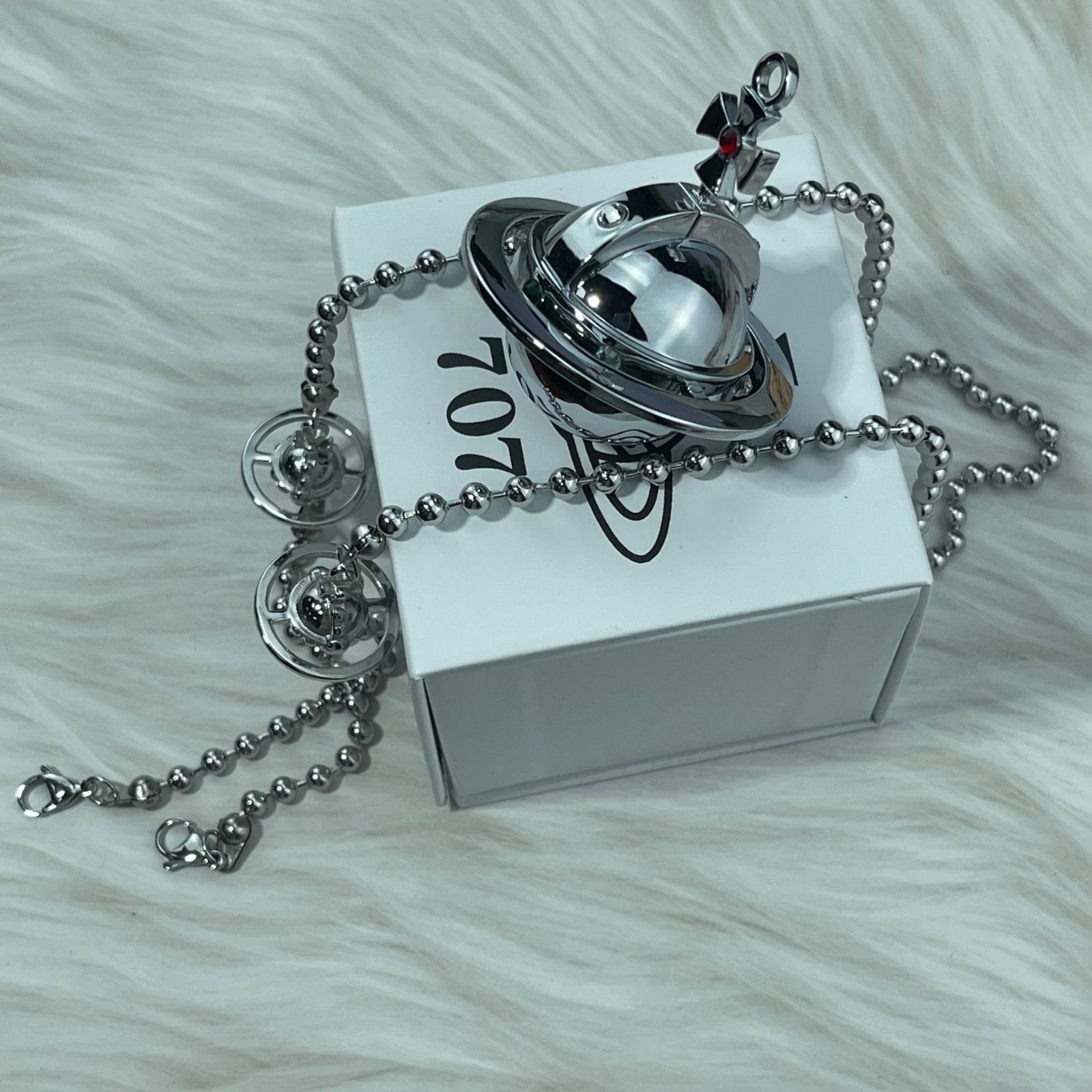 Vivienne Westwood Nana Anime Okazaki Shinichi Pendant Lighter Two Orbs Chain SL