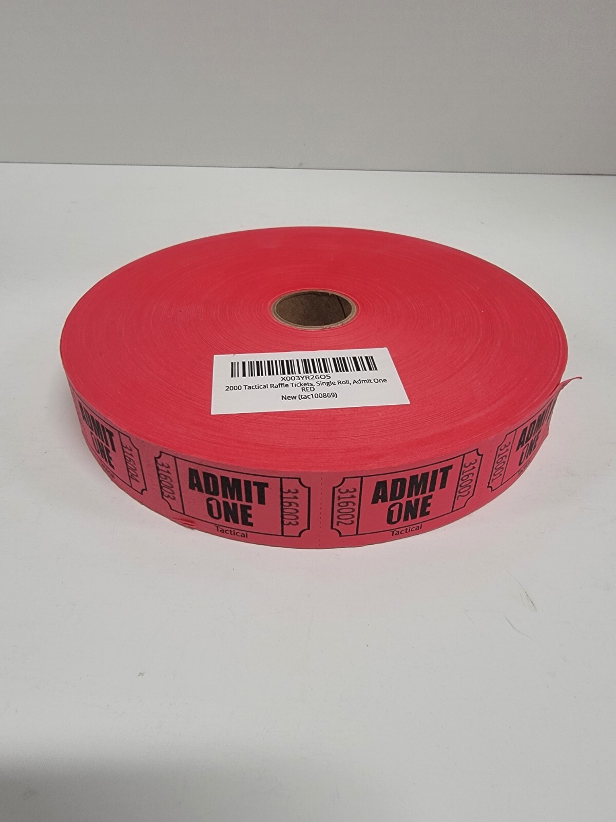 1 Roll 2,000 RED Admit One Tickets Carnival Fun Fair Festival Raffle Entrance