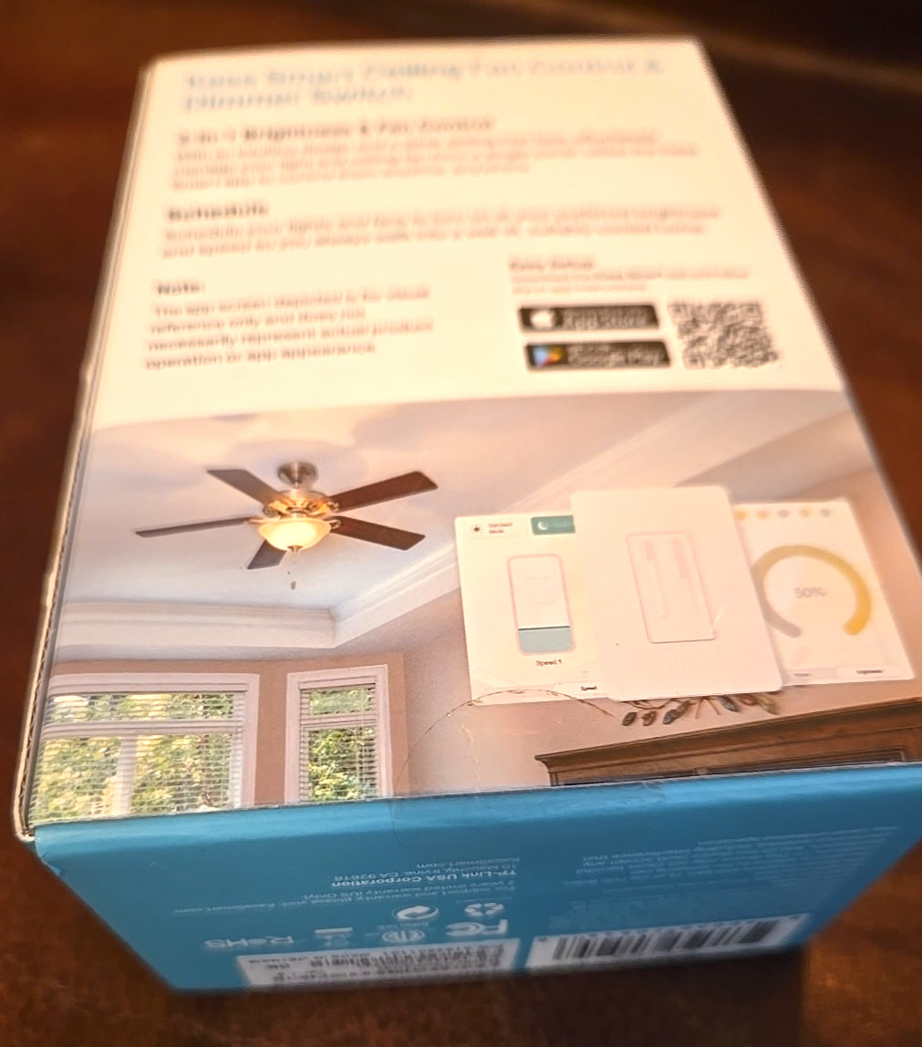 TP-Link Kasa Smart Fan Control Light Dimmer KS240 Apple HomeKit Alexa Google