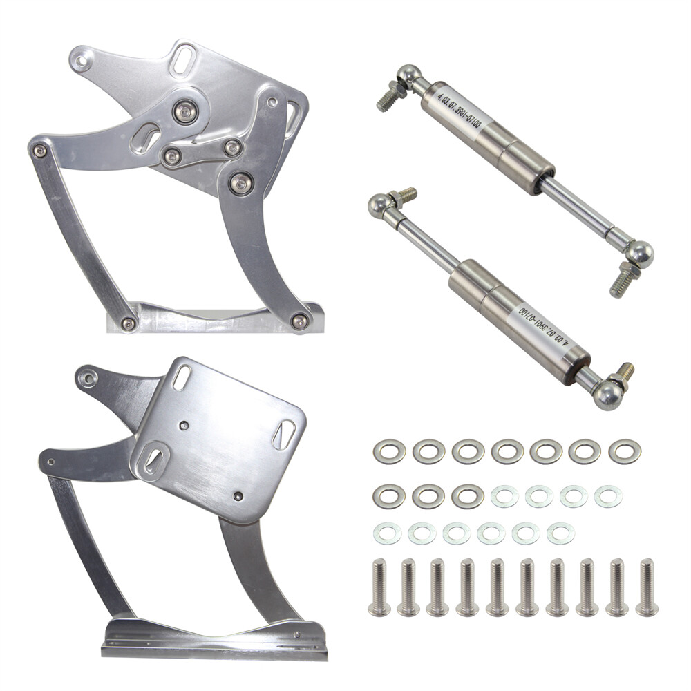 Billet Hood Hinge Kit Left and Right Side For Ford Mustang 64-66 Fairlane 63-65