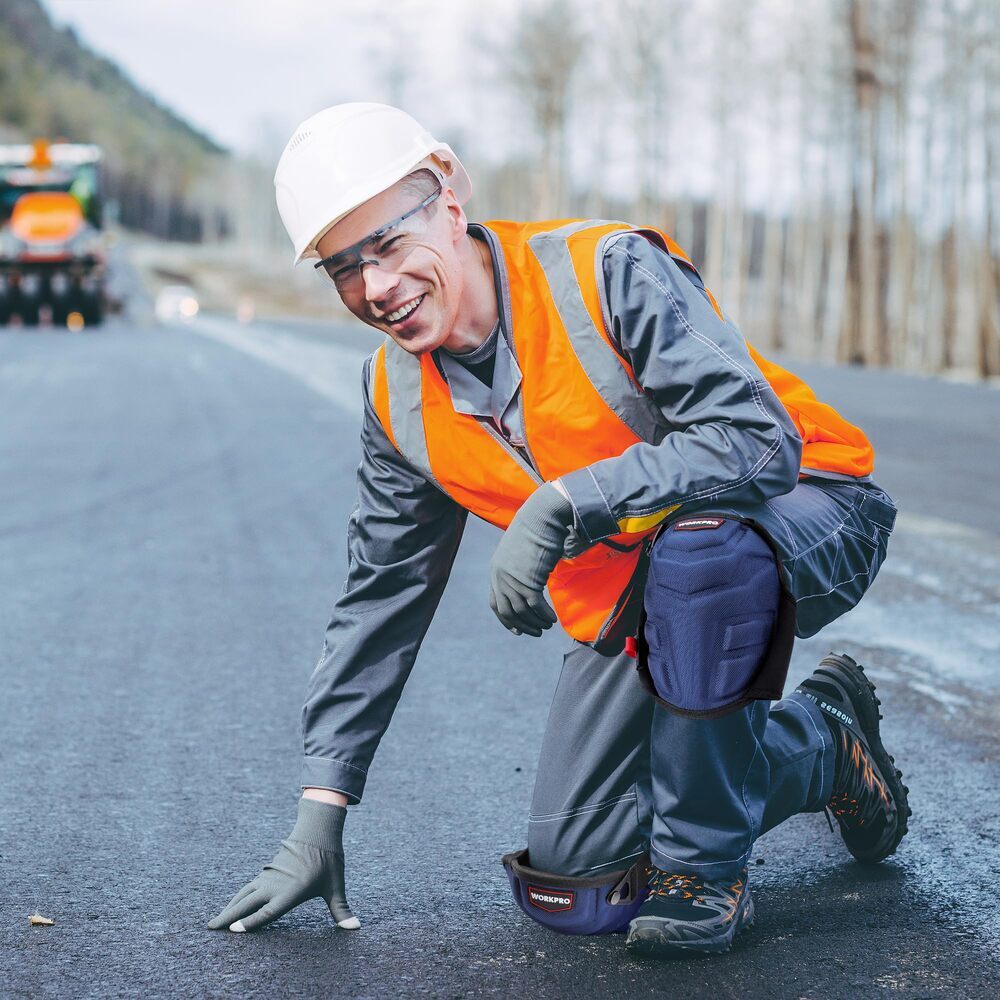 WORKPRO Knee Pads for Work Safety Construction Kneepads Gel Cushion Foam Padding