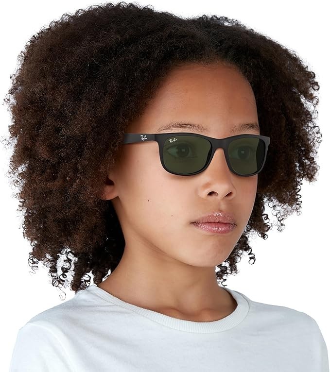 Ray-Ban unisex-child Rj9062s Rectangular Sunglasses Kids Matte Black NEW