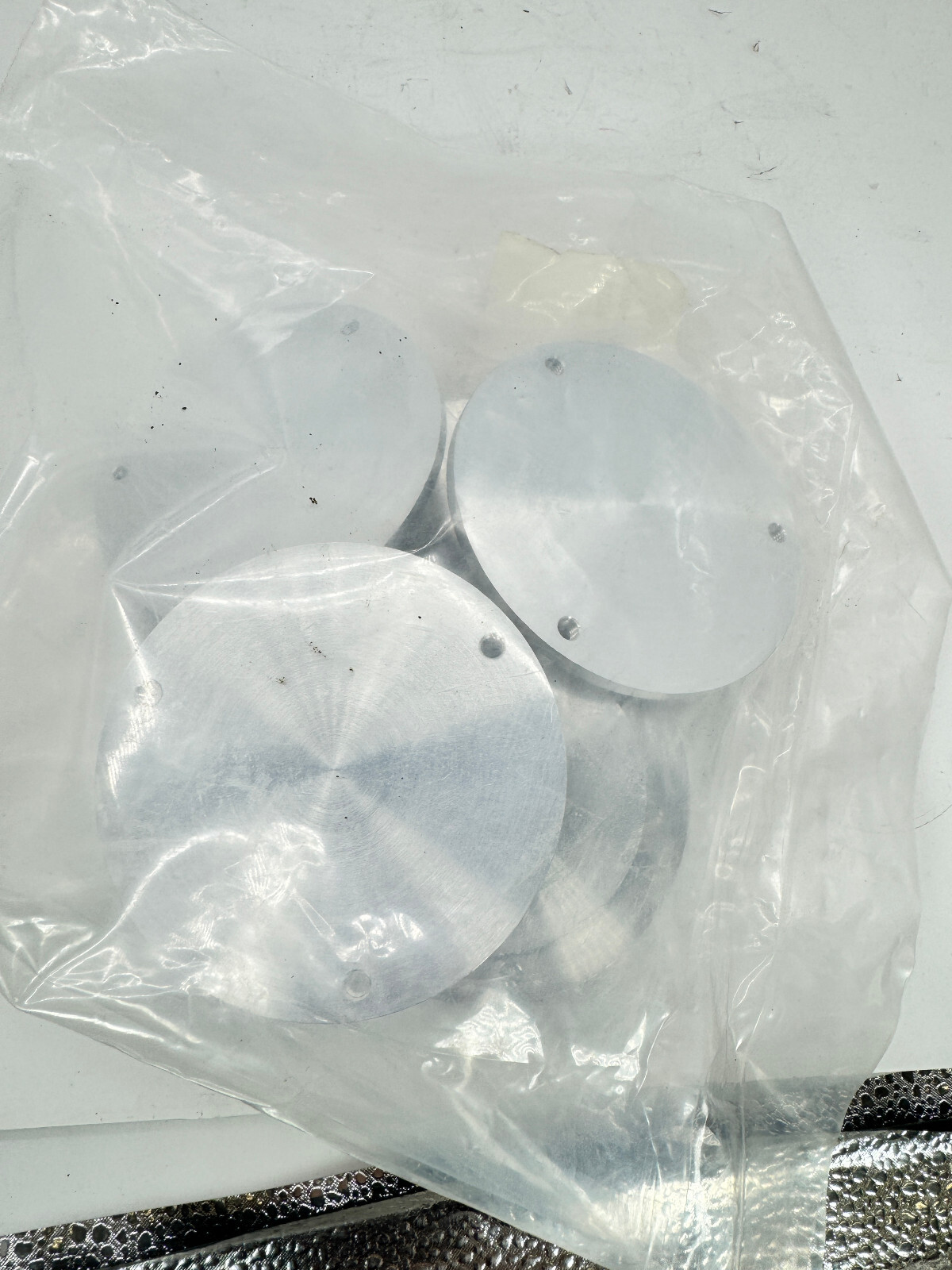 Lot 5 NEW BRUKER port covers top 218338 4" stainless chamber vacuum lab pump