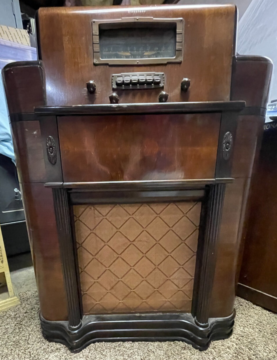 Firestone Air Chief PowerScope Radio Record Player Turn Table Superheterodyne