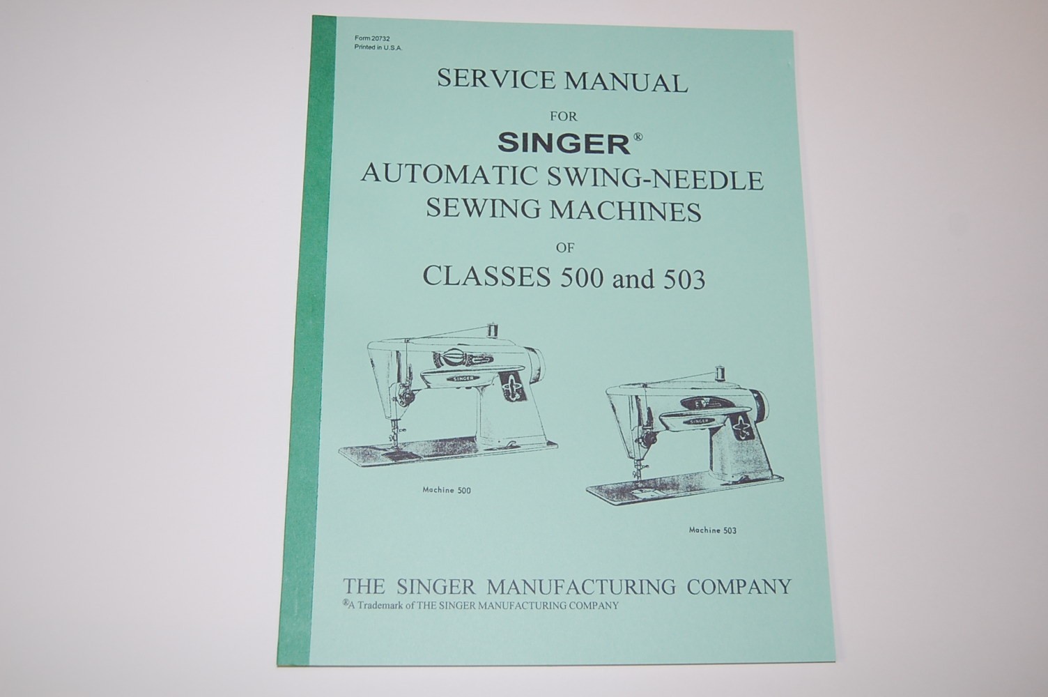 Factory Authorized Service Manual for Singer 500 500A 503 503A Sewing Machines