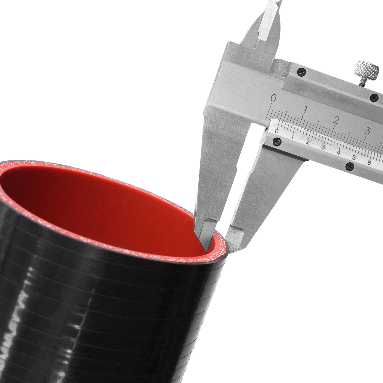 2.5'' 90 Degree Elbow Rubber Hose Coupler Intercooler Pipe Black-Red Universal