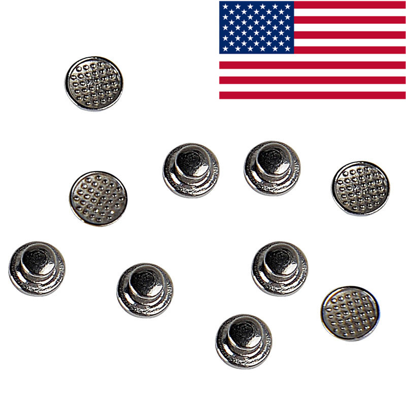 50pcs AZDENT Dental Orthodontic Lingual Buttons Bondable Round Base 5 Packs