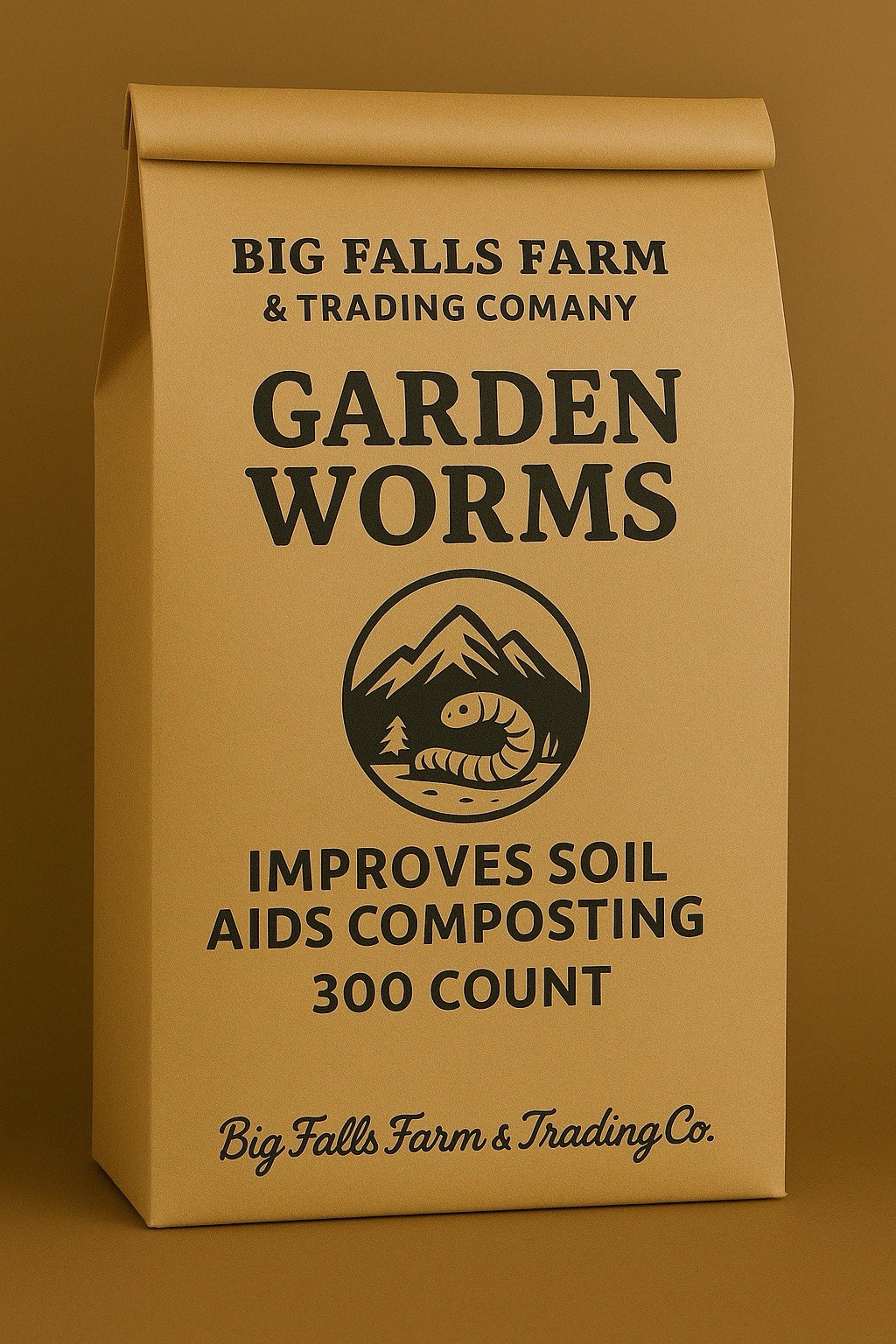 Live “Red Wiggler” Worms, 300 Count, Garden, Improve Soil Vitality, Aid Compost